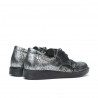 Pantofi copii mici 60c argintiu sidef