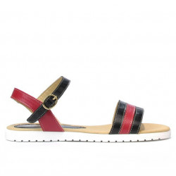 Sandale dama 5037 negru+bordo