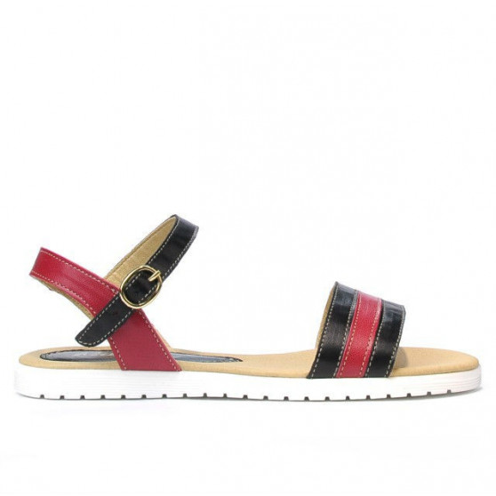 Sandale dama 5037 negru+bordo Sandale dama 5037 negru+bordo
