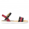 Sandale dama 5037 negru+bordo