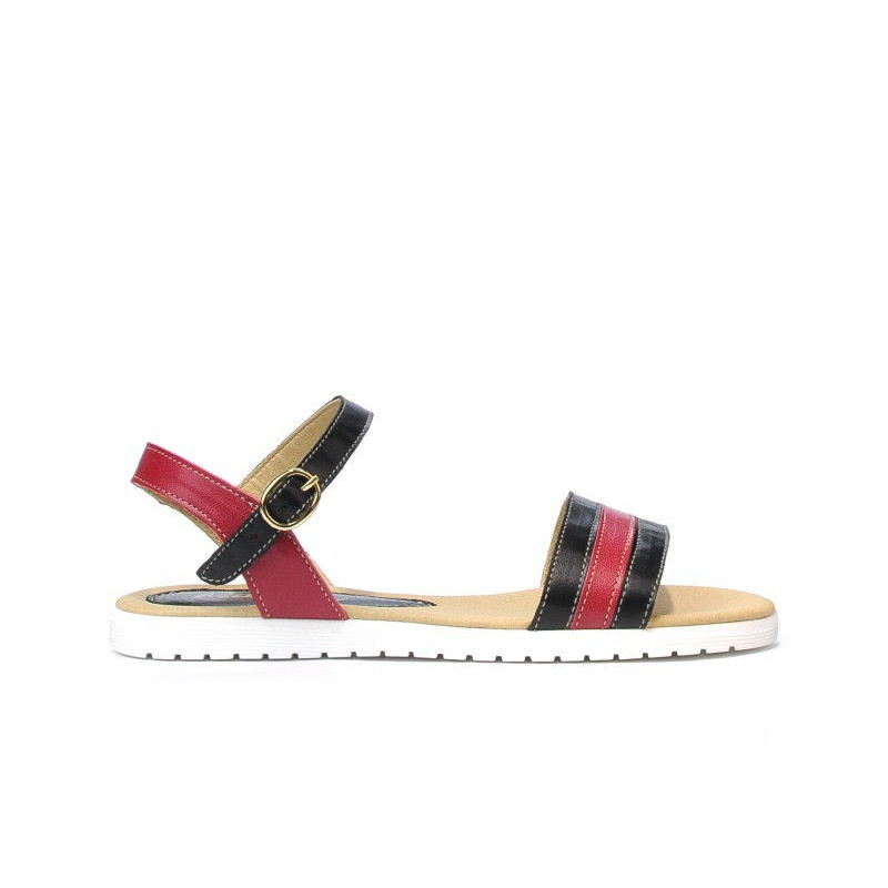 Sandale dama 5037 negru+bordo