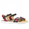 Sandale dama 5037 negru+bordo