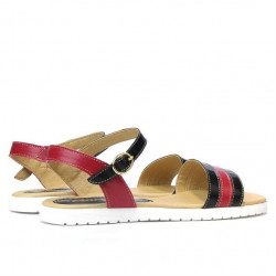 Sandale dama 5037 negru+bordo
