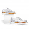 Pantofi casual dama 663-1 alb sidef combinat