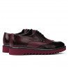 Pantofi casual barbati 831 lac bordo combinat