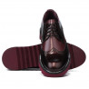 Pantofi casual barbati 831 lac bordo combinat