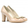 Pantofi eleganti dama 1245 lac ivoriu combinat