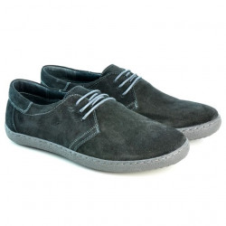 Pantofi casual barbati 774 negru velur 