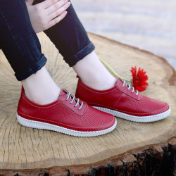 Mocasini dama 688 rosu lifestyle