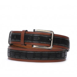 Curea barbati 18b croco negru+maro
