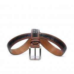 Curea barbati 18b croco negru+maro