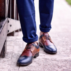 Pantofi casual / eleganti barbati 874 indigo+maro
