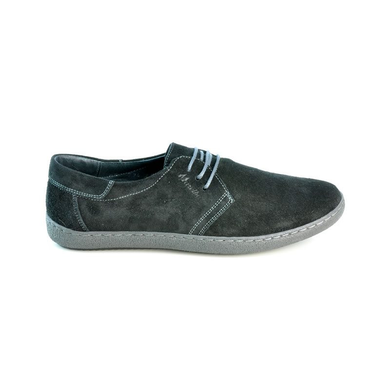 Pantofi casual barbati 774 negru velur 
