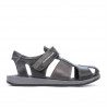Sandale copii 324 negru+gri