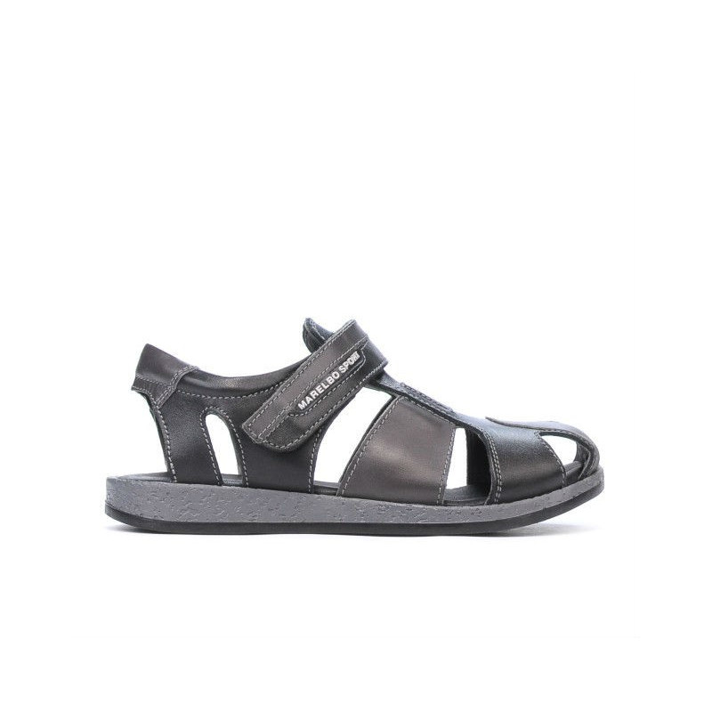 Sandale copii 324 negru+gri
