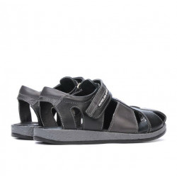 Sandale copii 324 negru+gri