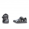 Sandale copii 324 negru+gri