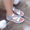Sandale copii 525 bleu argento