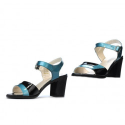 Sandale dama 5042 bleu+negru