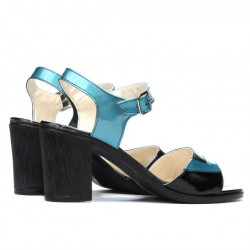 Sandale dama 5042 bleu+negru