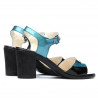Sandale dama 5042 bleu+negru