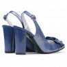 Sandale dama 1267 lac albastru combinat