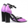 Sandale dama 1266 lac mov+negru