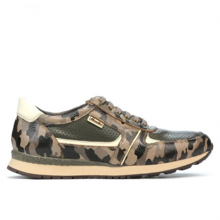 Pantofi sport barbati 833 cafe camuflaj