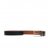 Curea barbati 08b bicolor biz negru+maro
