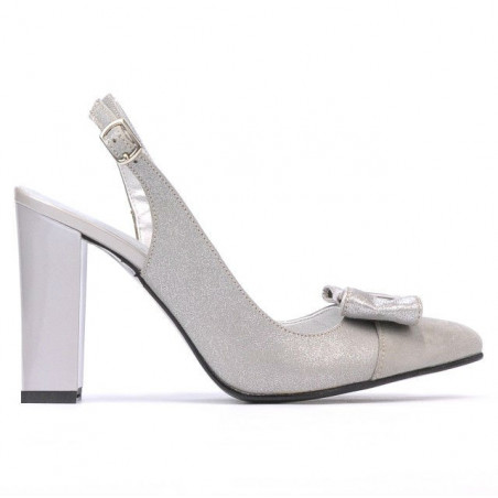 Sandale dama 1267 gri antilopa combinat