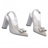 Sandale dama 1267 gri antilopa combinat