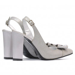 Sandale dama 1267 gri antilopa combinat