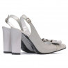 Sandale dama 1267 gri antilopa combinat