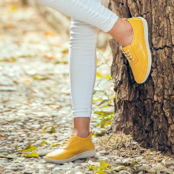 Mocasini dama 688 galben