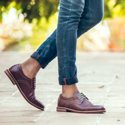Pantofi casual barbati 873 bordo