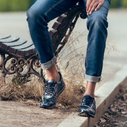 Pantofi sport barbati 833 gri camuflaj
