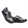 Pantofi sport dama 694 negru combinat