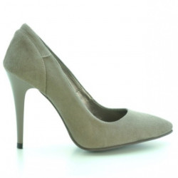 Pantofi eleganti dama 1230 capucino antilopa