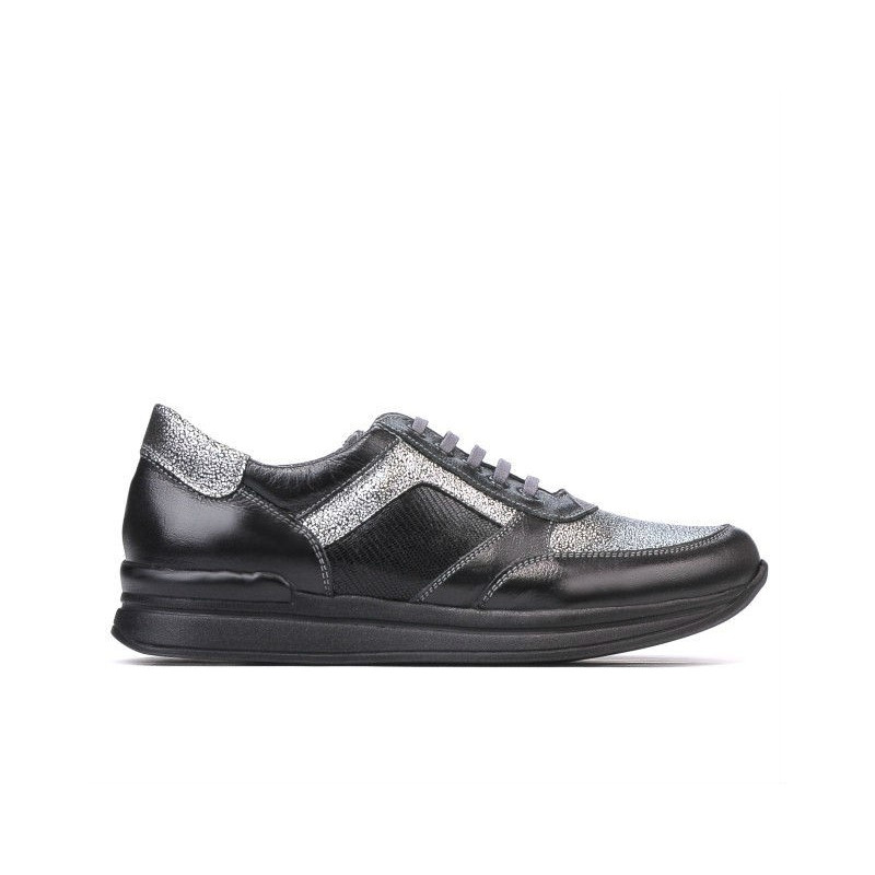 Pantofi sport dama 694 negru combinat
