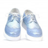 Pantofi casual dama 663-2 bleu sidef combinat
