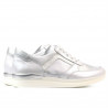 Pantofi sport dama 694 alb sidef combinat