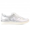 Pantofi sport dama 694 alb sidef combinat