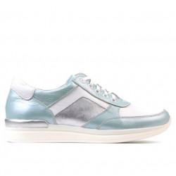 Pantofi sport dama 694 turcoaz sidef combinat