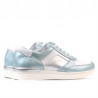 Pantofi sport dama 694 turcoaz sidef combinat