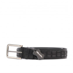 Curea barbati 18b negru+croco negru