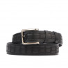 Curea barbati 18b negru+croco negru