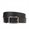 Curea barbati 09b bicolor negru+maro deschis