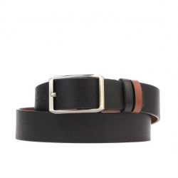 Curea barbati 09b bicolor negru+maro deschis