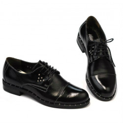 Pantofi casual dama 696 lac negru