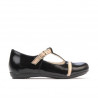 Pantofi copii mici 62c lac negru+bej